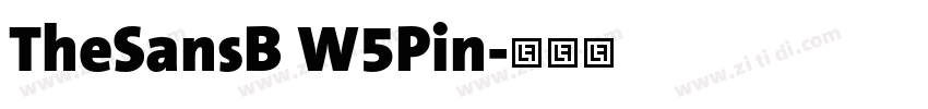 TheSansB W5Pin字体转换